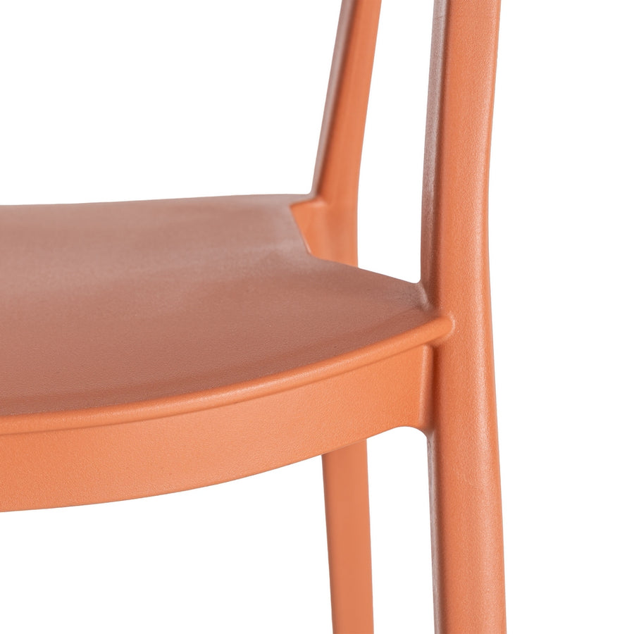 STACKABLE CHAIR TERRACOTTA PP CONTRACT 52 X 52 X 80 CM