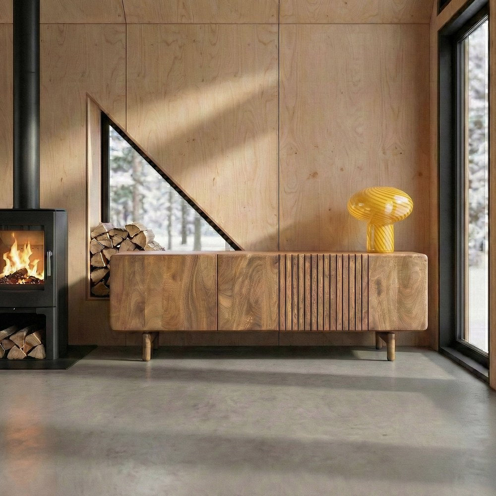 MANGO WOOD TV CABINET LIVING ROOM 160 X 45 X 54 CM