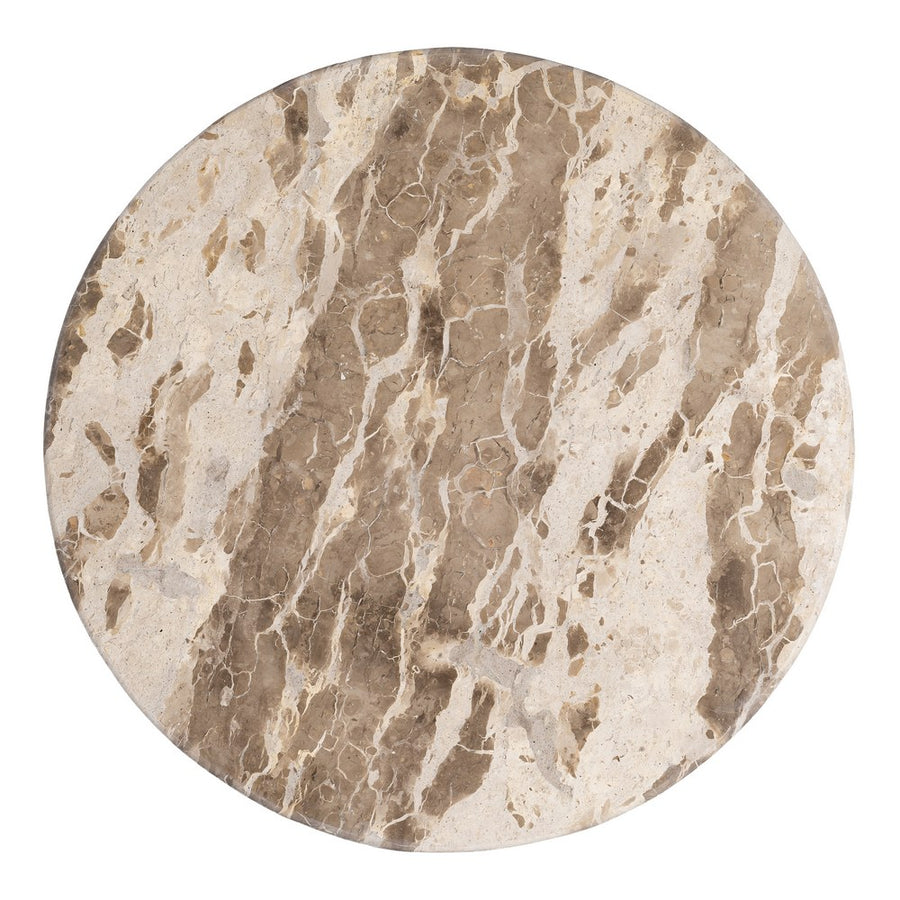 MESA CENTRO MADERA-MÁRMOL SALÓN 90 X 90 X 40 CM