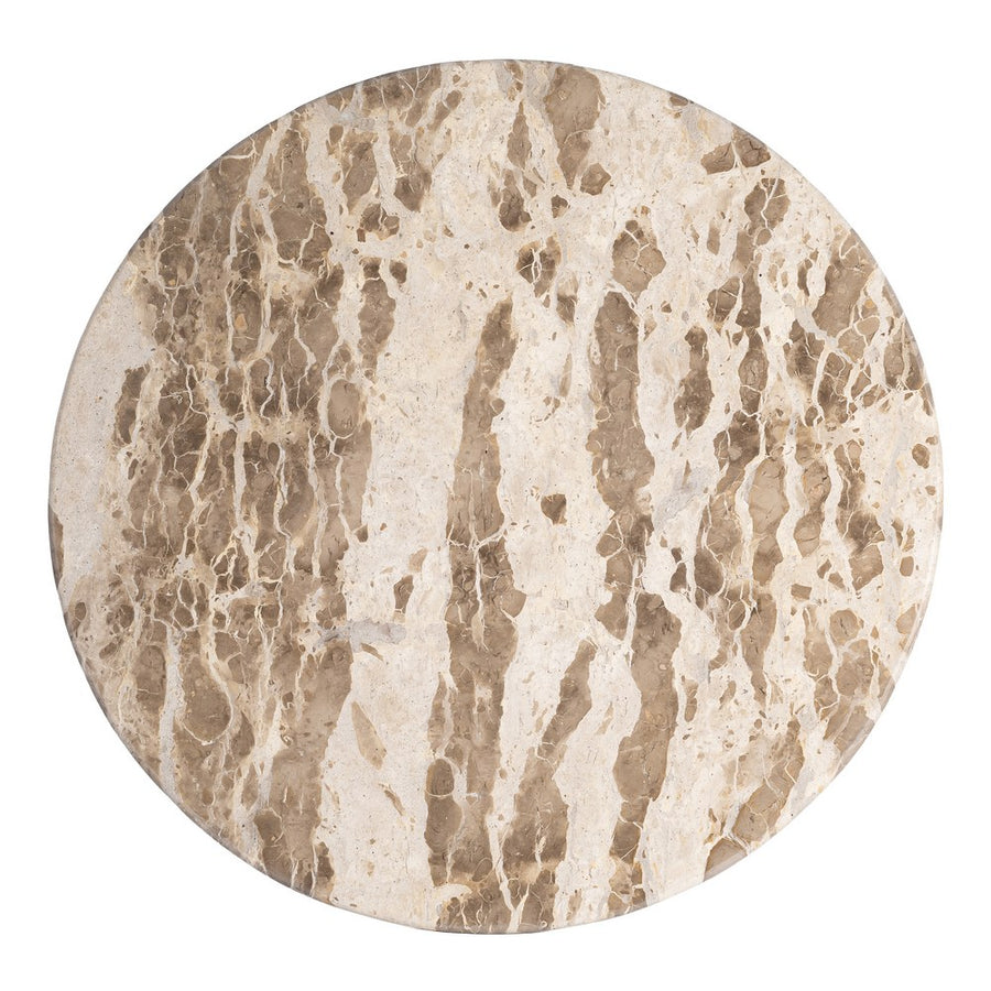 MESA COMEDOR MADERA-MÁRMOL SALÓN 120 X 120 X 77 CM