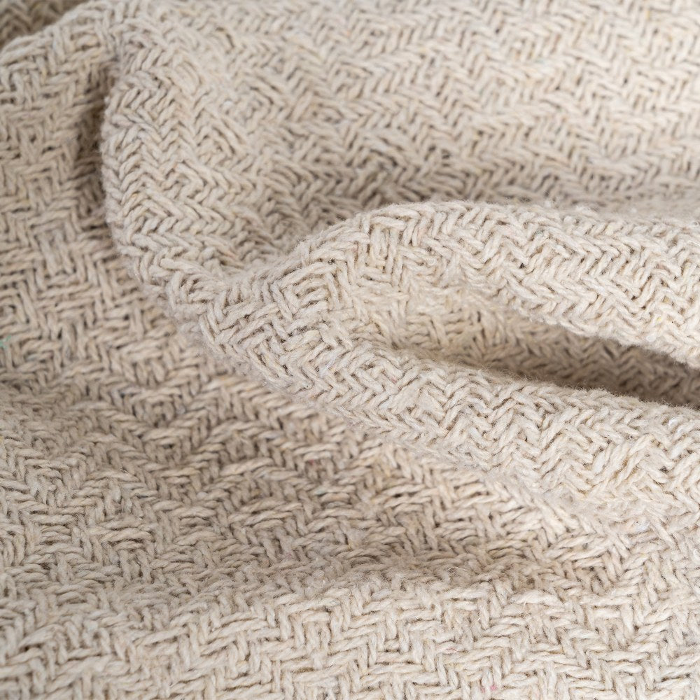 PLAID NATURAL ALGOD�N-POLI�STER 180 X 270 CM