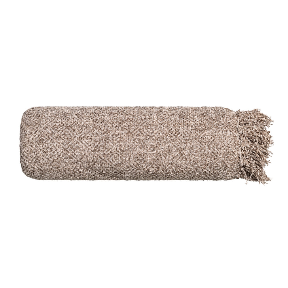 PLAID MARR�N POLI�STER TEXTIL/HOGAR 125 X 150 CM
