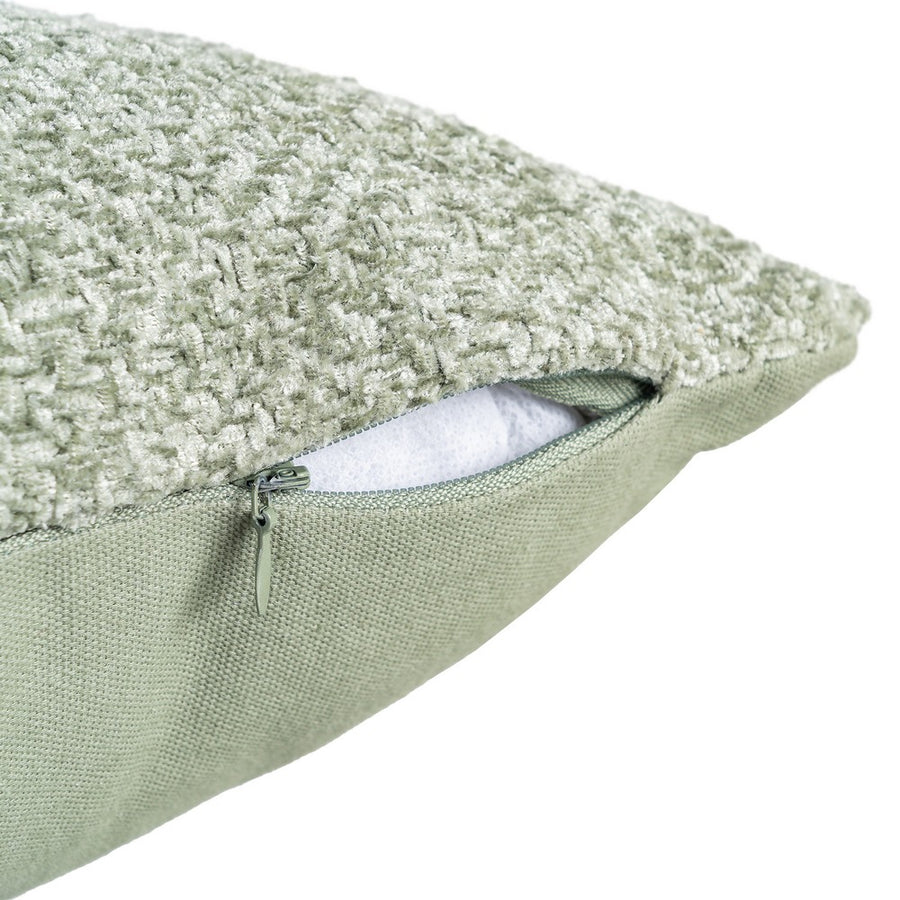 COJÍN VERDE POLIÉSTER TEXTIL/HOGAR 30 X 50 CM