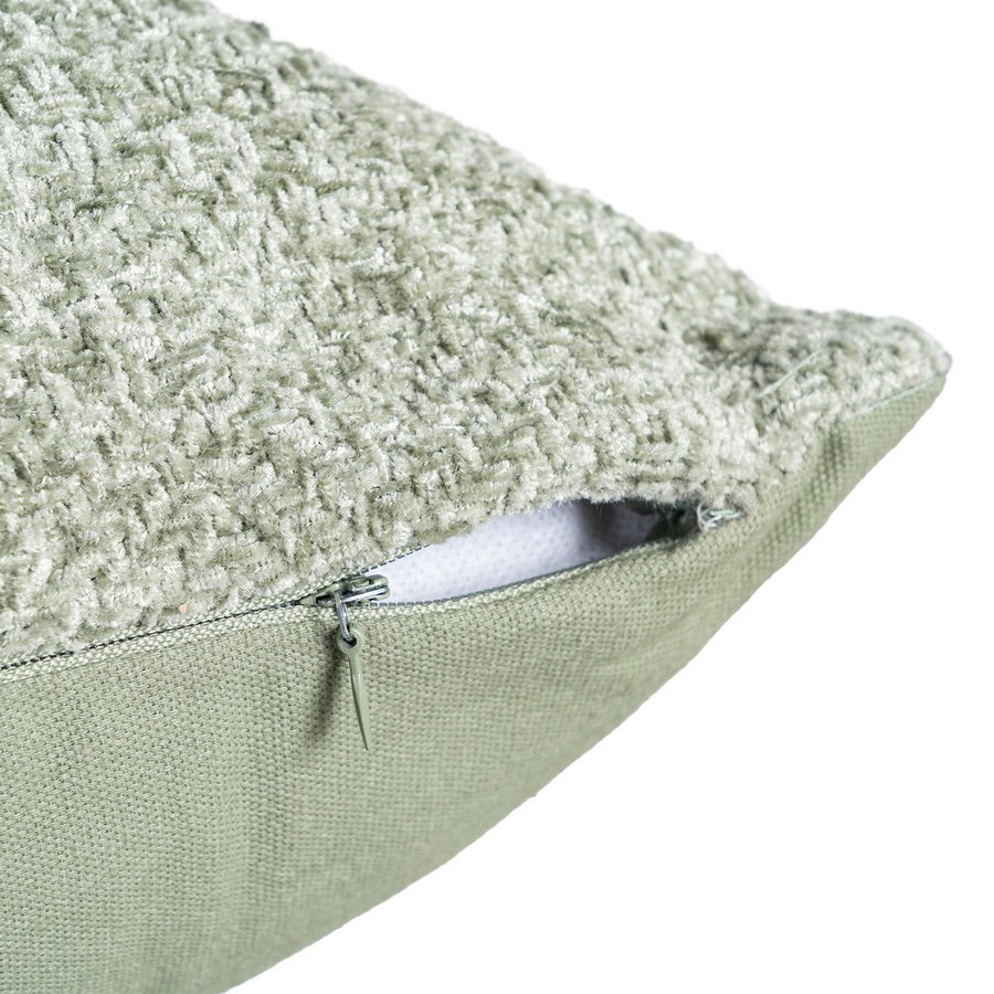 COJÍN VERDE POLIÉSTER TEXTIL/HOGAR 45 X 45 CM