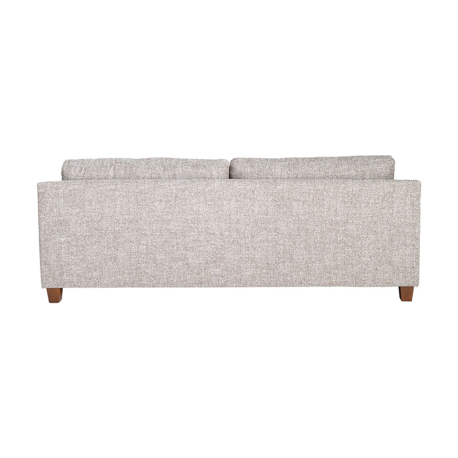 SOFÁ 3 PLAZAS BEIGE TEJIDO-MADERA 221 X 90 X 87 CM