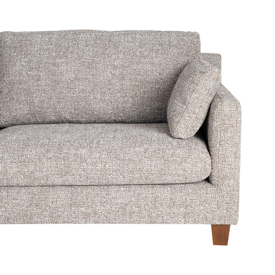 SOFÁ 3 PLAZAS BEIGE TEJIDO-MADERA 221 X 90 X 87 CM