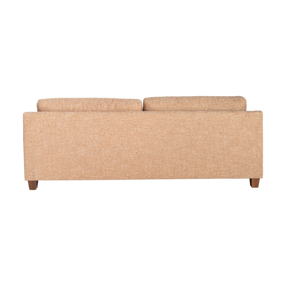 SOF� 3 PLAZAS OCRE TEJIDO-MADERA 221 X 90 X 87 CM