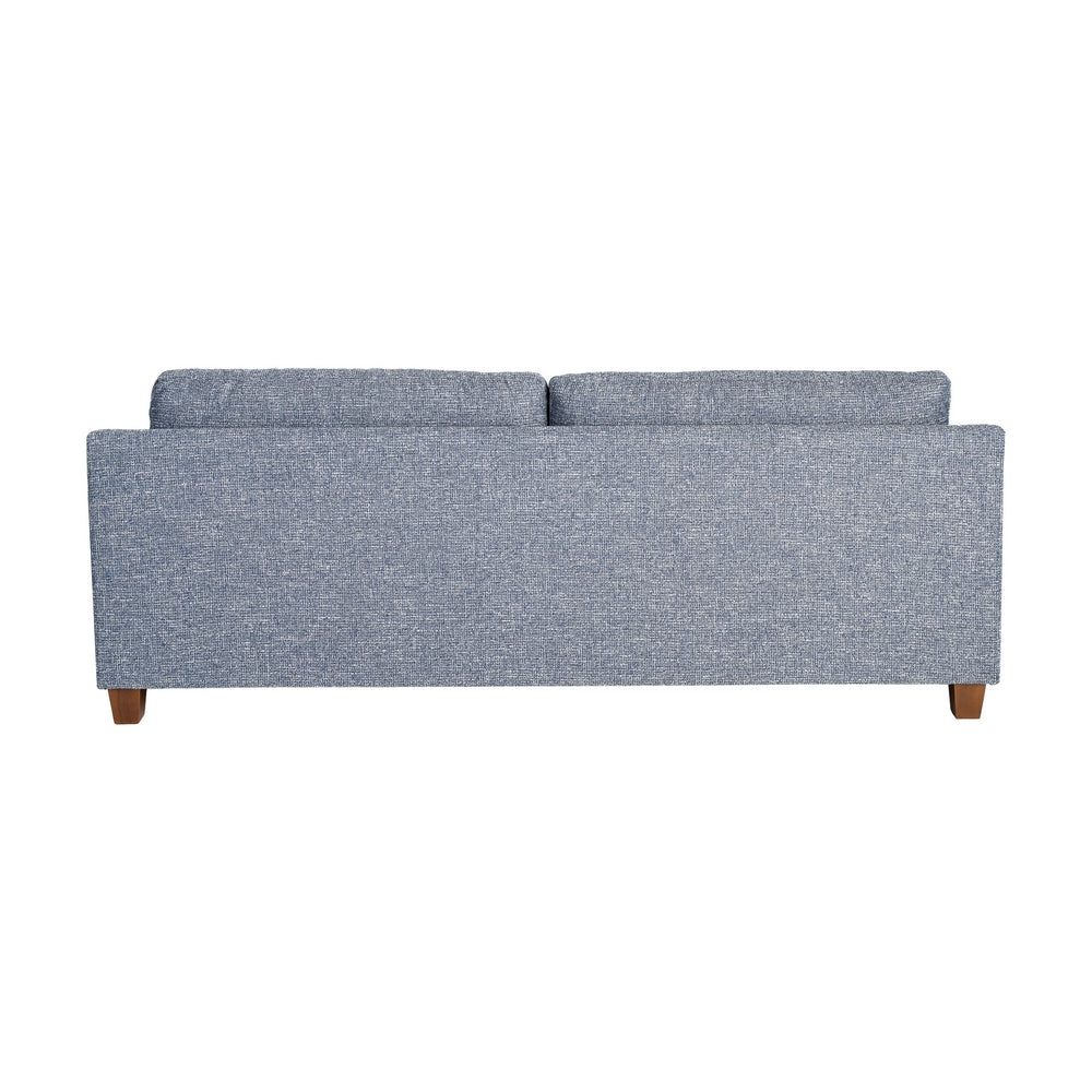 SOFÁ 3 PLAZAS AZUL TEJIDO-MADERA 221 X 90 X 87 CM
