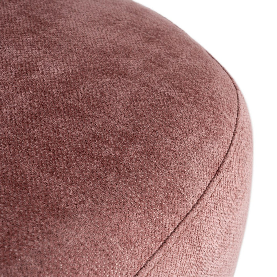 SILLÓN GIRATORIO ROSA TEJIDO-MADERA 73 X 68 X 74 CM