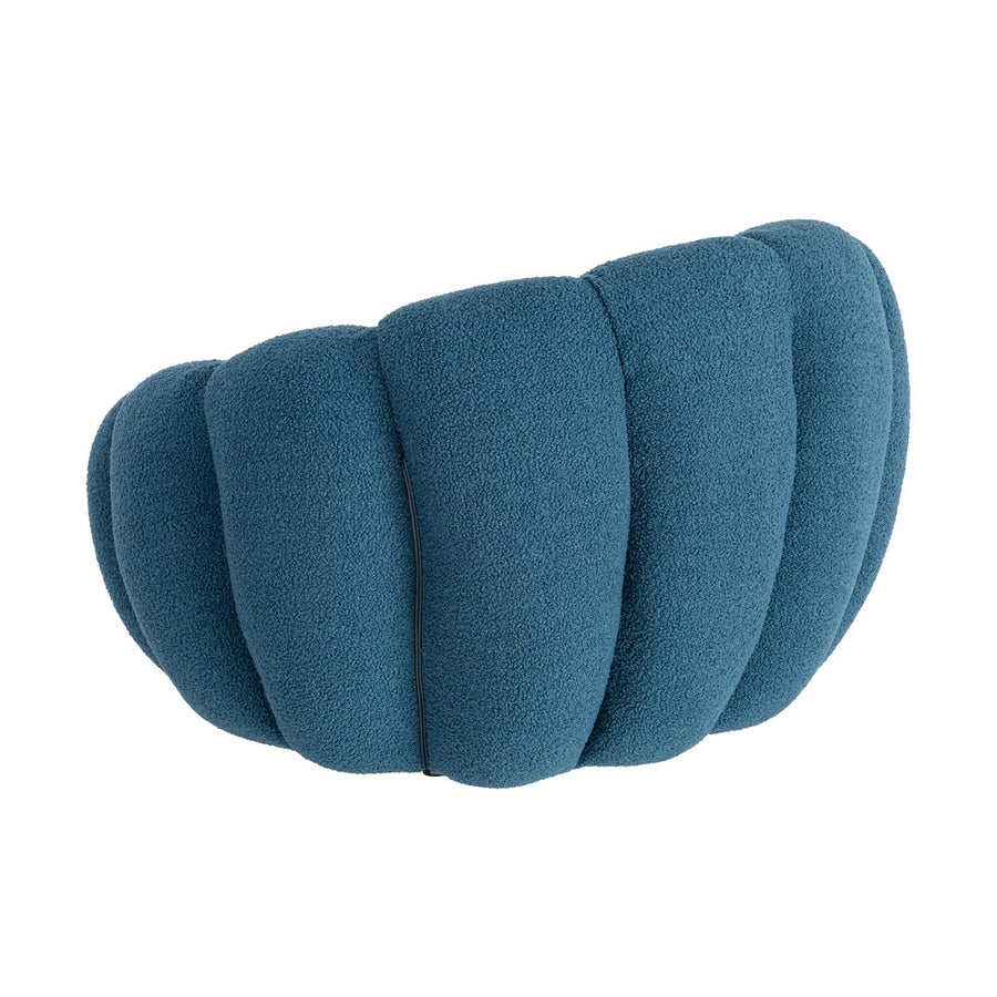 SILLÓN AZUL TEJIDO-MADERA 92 X 89 X 61 CM