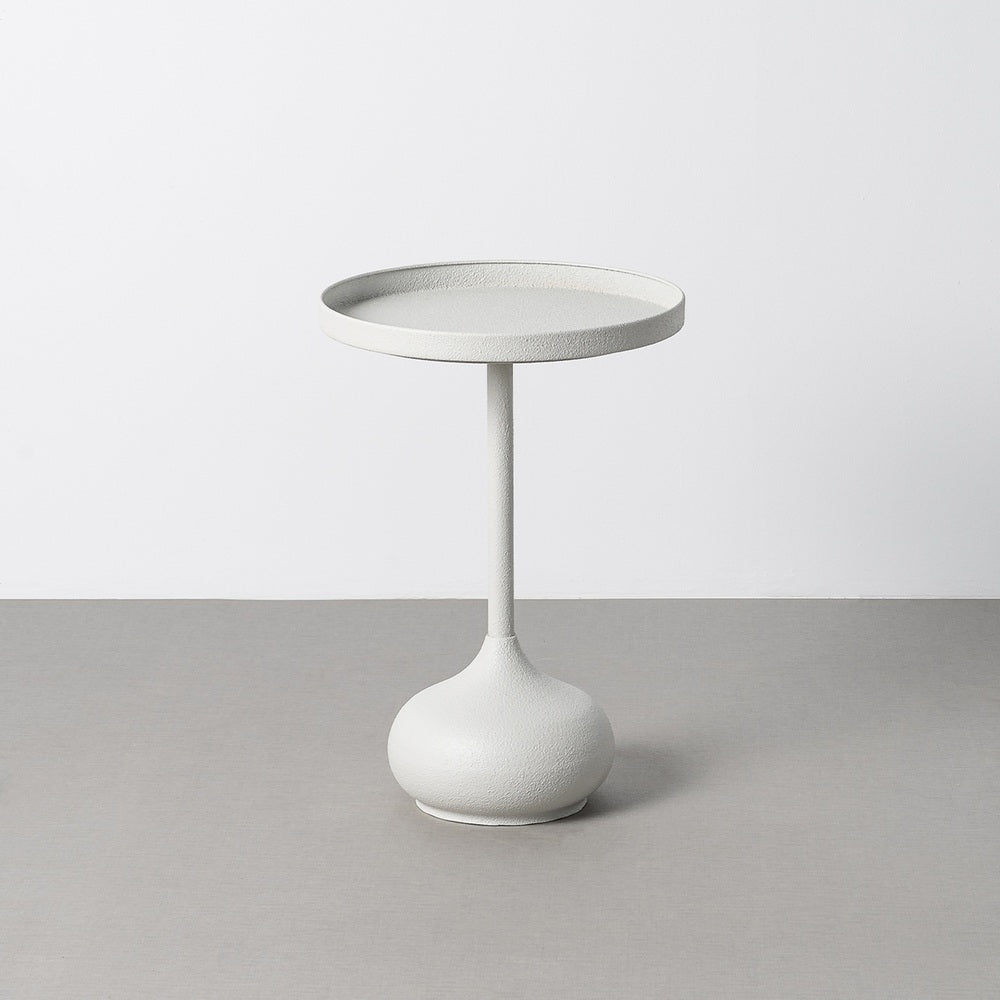 MESITA BLANCO METAL 45 X 45 X 48,50 CM