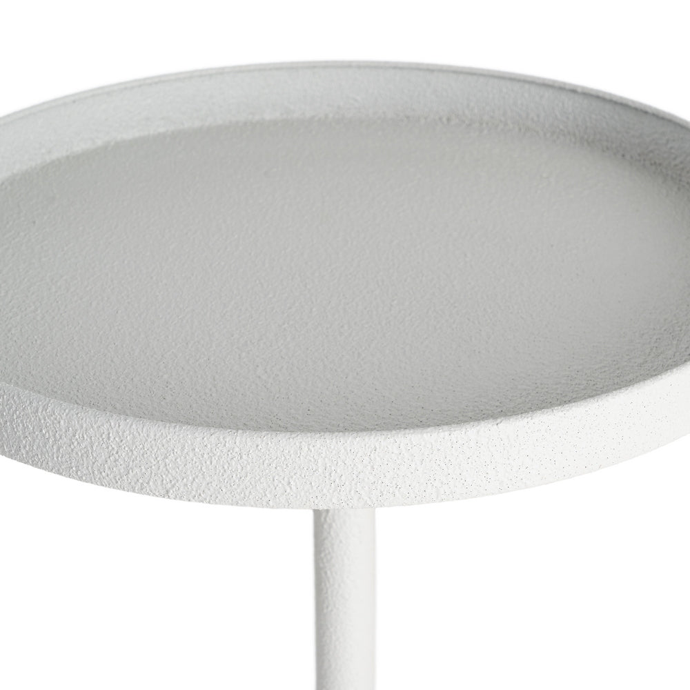 MESITA BLANCO METAL 45 X 45 X 48,50 CM