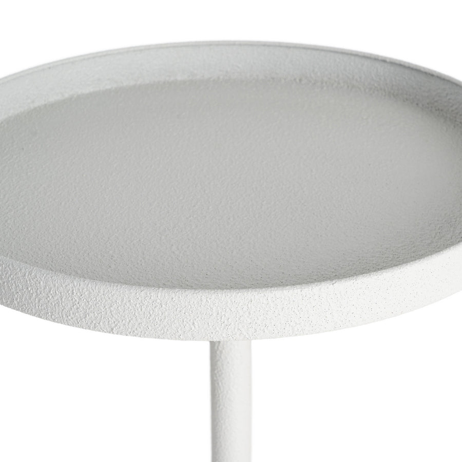 MESITA BLANCO METAL 45 X 45 X 48,50 CM