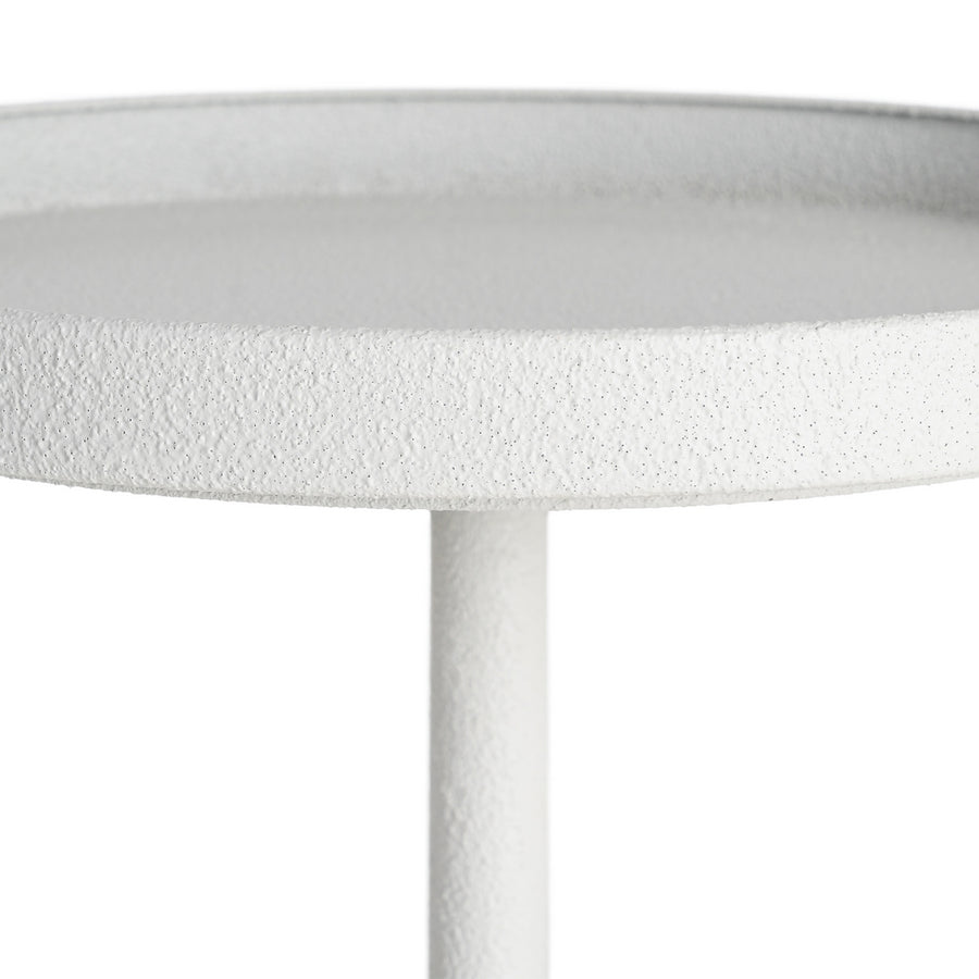 MESITA BLANCO METAL 45 X 45 X 48,50 CM