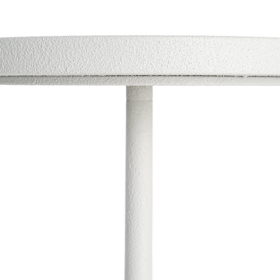 MESITA BLANCO METAL 45 X 45 X 48,50 CM