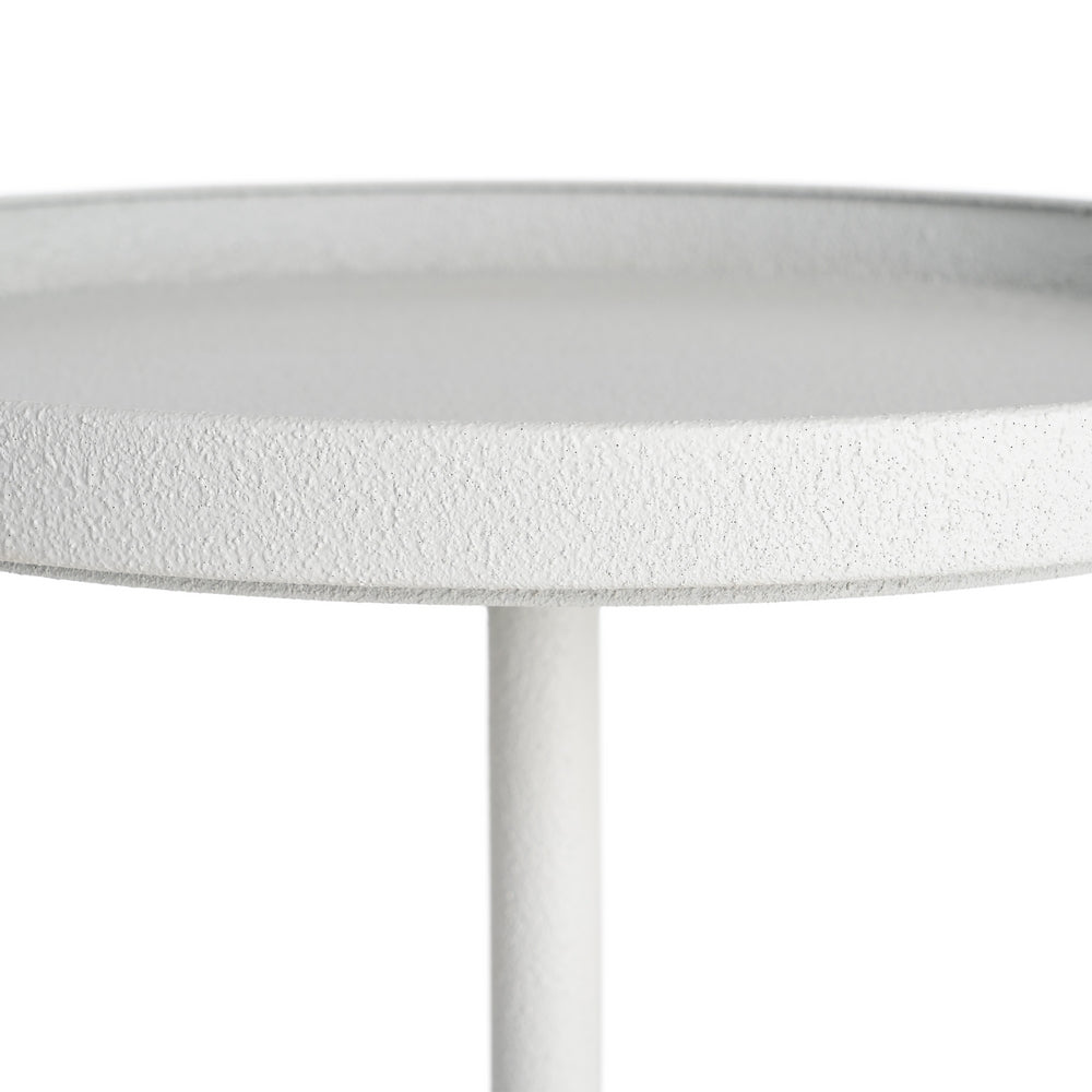 MESITA BLANCO METAL 40 X 40 X 58 CM