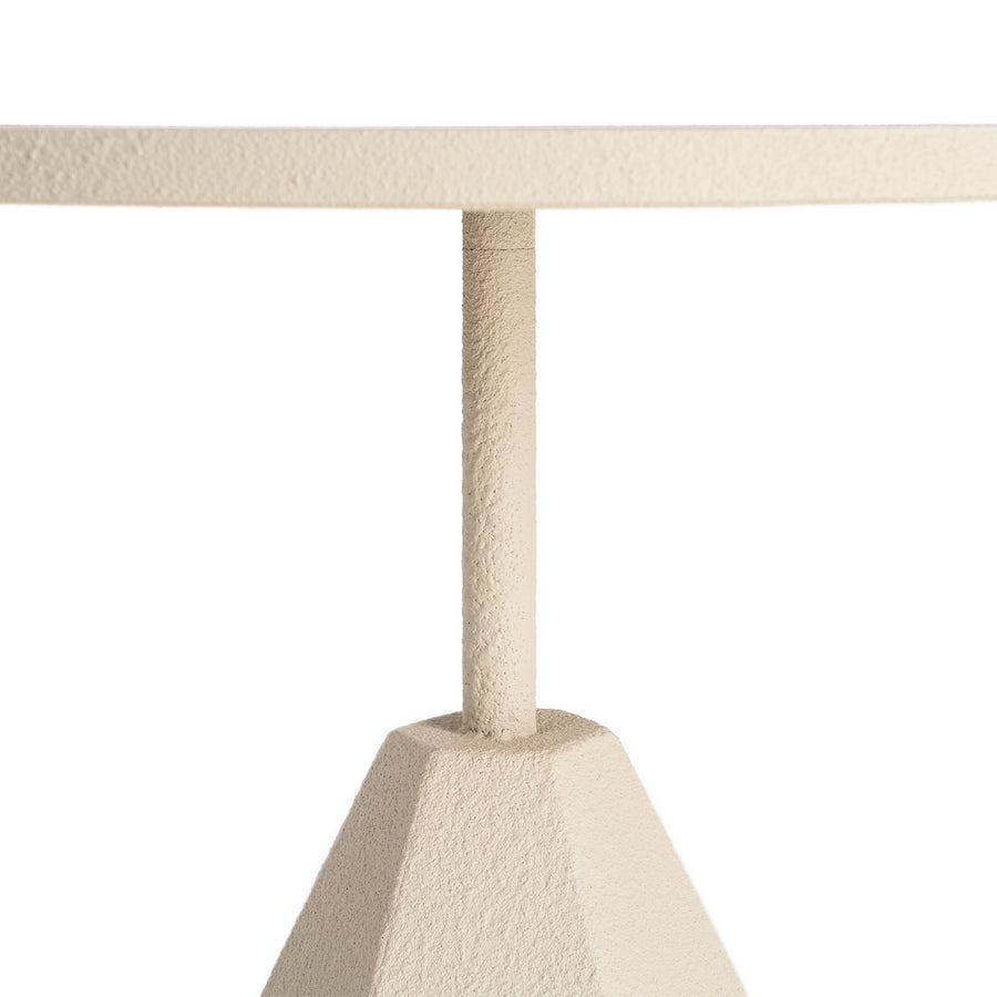 MESITA CREMA METAL 45 X 45 X 56 CM