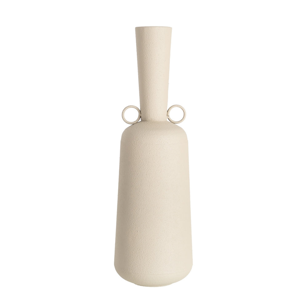 BEIGE METAL VASE 18.20 X 18.20 X 59.50 CM