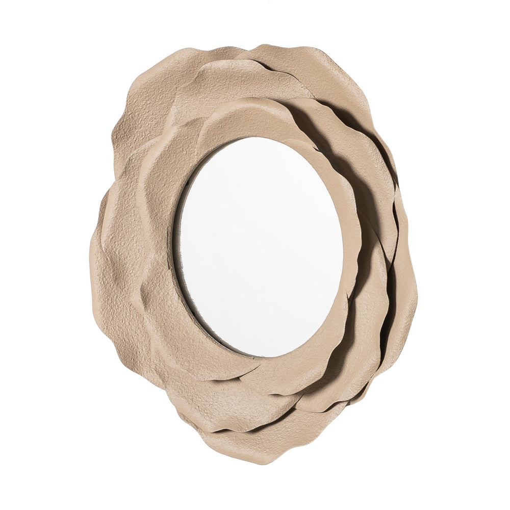 ESPEJO BEIGE METAL 53 X 5,50 X 53 CM