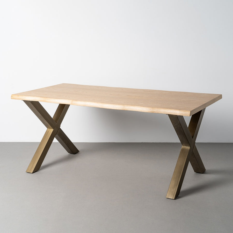 MESA COMEDOR DM-METAL SALÓN 180 X 90 X 77 CM