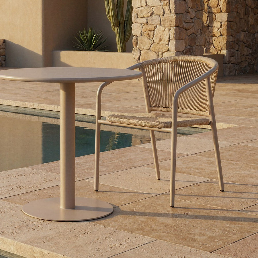 SILLA APILABLE ALUMINIO-RATTÁN PE 57 X 60 X 77,50 CM