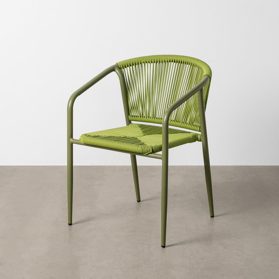 SILLA APILABLE ALUMINIO-RATTÁN PE 57 X 60 X 77,50 CM