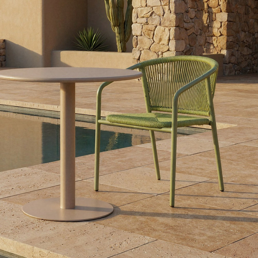 SILLA APILABLE ALUMINIO-RATTÁN PE 57 X 60 X 77,50 CM