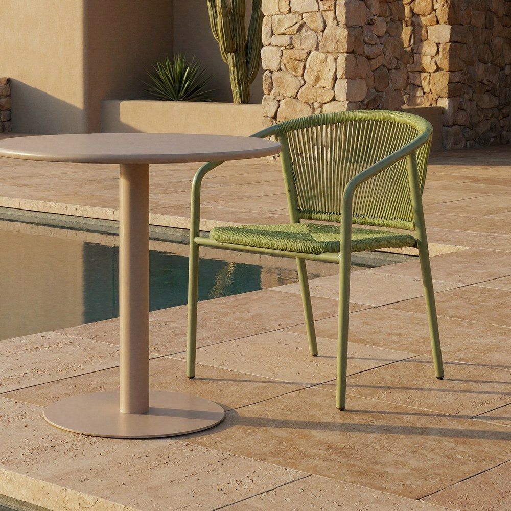SILLA APILABLE ALUMINIO-RATTÁN PE 57 X 60 X 77,50 CM