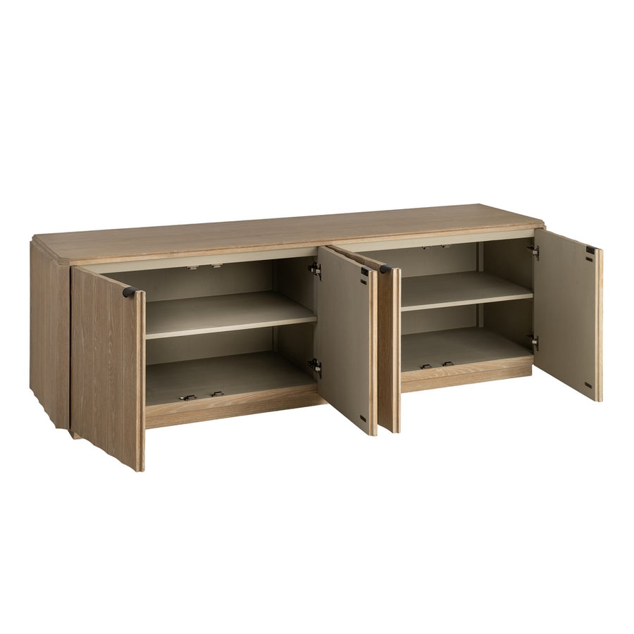 APARADOR NATURAL MADERA DE ROBLE SALÓN 208 X 54 X 65,50 CM