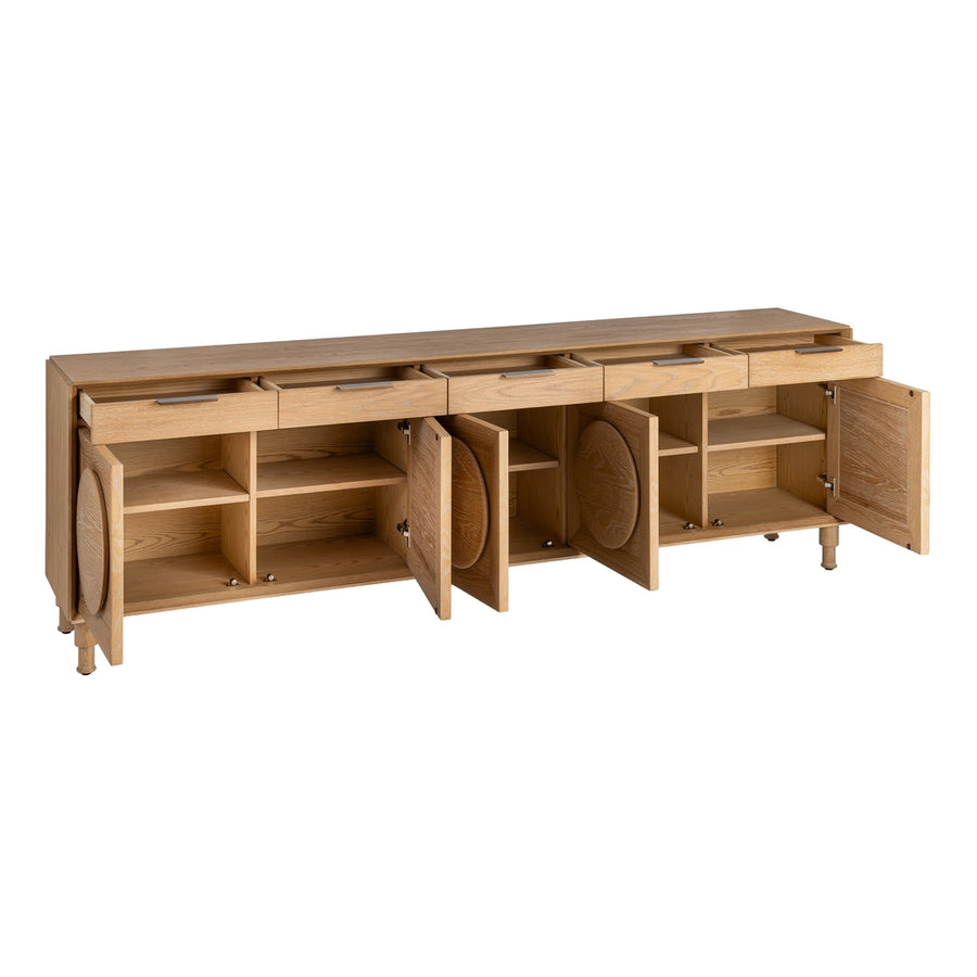APARADOR NATURAL MADERA DE ROBLE SALÓN 240 X 40 X 77 CM