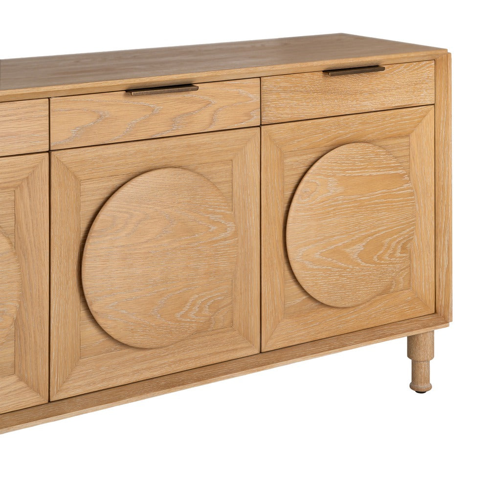 APARADOR NATURAL MADERA DE ROBLE SAL�N 240 X 40 X 77 CM