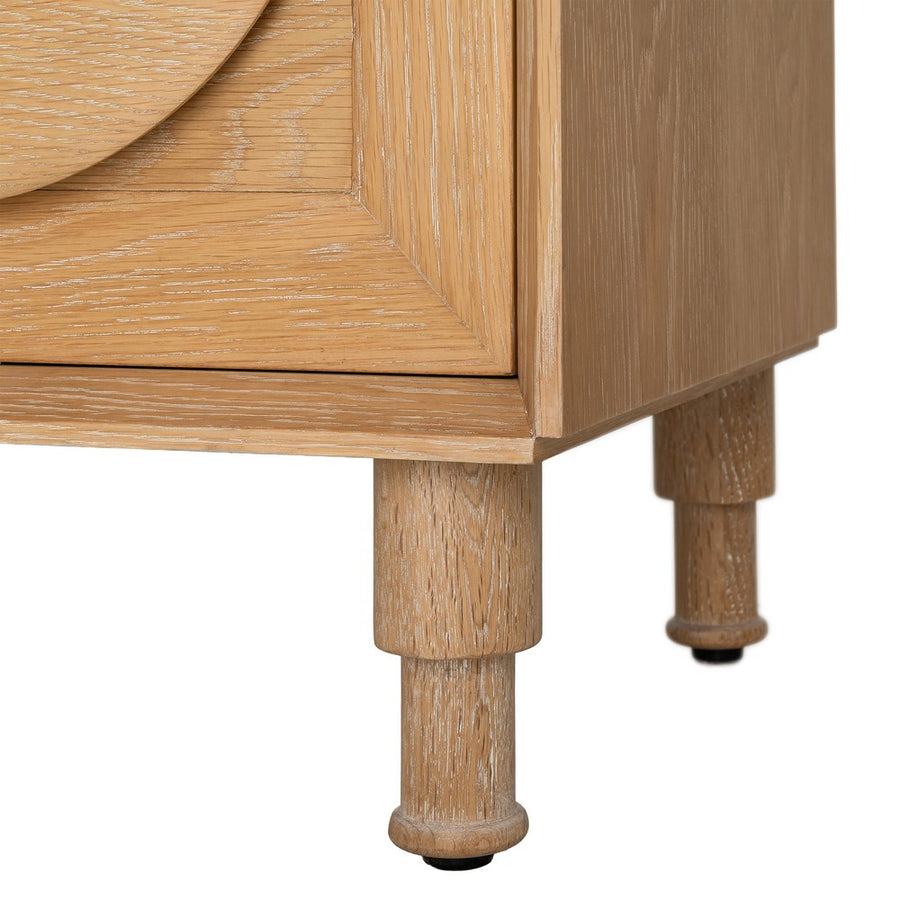APARADOR NATURAL MADERA DE ROBLE SALÓN 240 X 40 X 77 CM