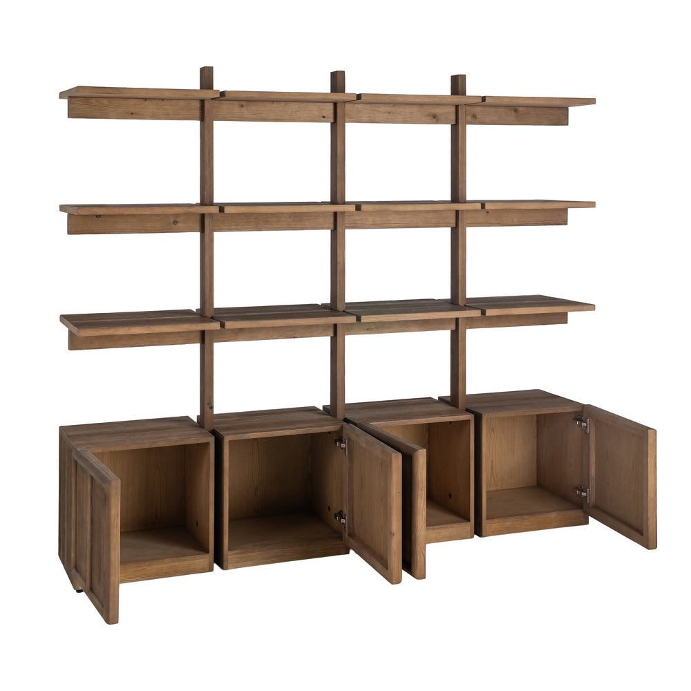 ESTANTERÍA MADERA DE PINO SALÓN 210,50 X 44,50 X 187 CM