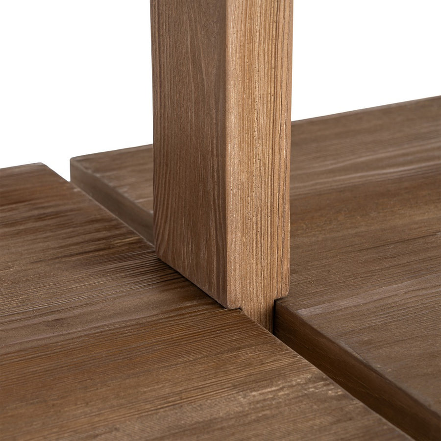PINE WOOD LIVING ROOM SHELVING UNIT 210.50 X 44.50 X 187 CM