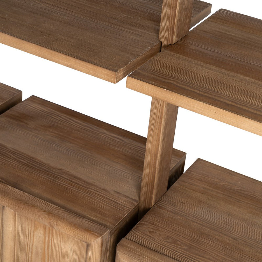 ESTANTERÍA MADERA DE PINO SALÓN 210,50 X 44,50 X 187 CM
