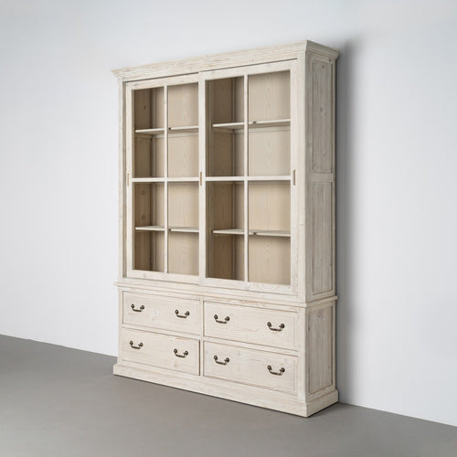 ALACENA BLANCO ROZADO MADERA DE PINO 180 X 44 X 240 CM