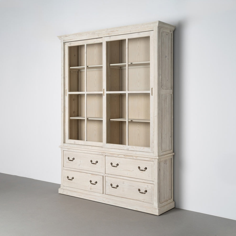 ALACENA BLANCO ROZADO MADERA DE PINO 180 X 44 X 240 CM