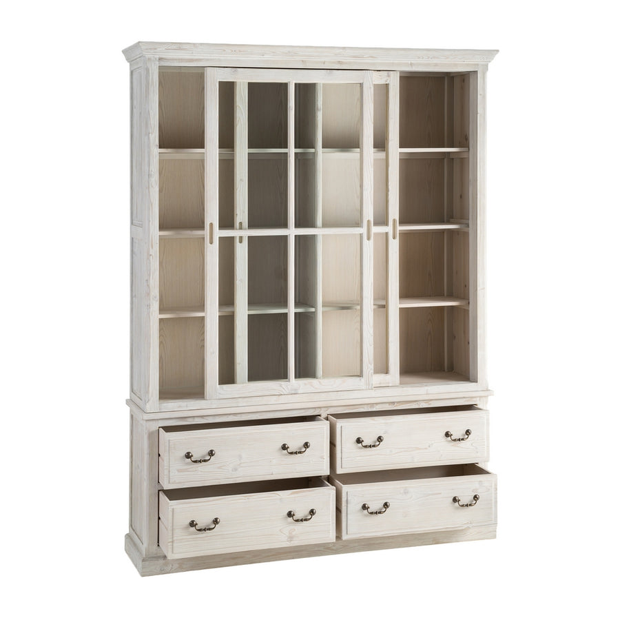ALACENA BLANCO ROZADO MADERA DE PINO 180 X 44 X 240 CM