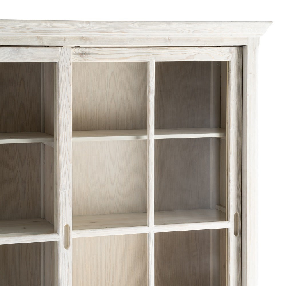 ALACENA BLANCO ROZADO MADERA DE PINO 180 X 44 X 240 CM