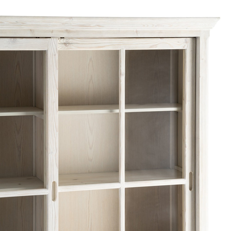 ALACENA BLANCO ROZADO MADERA DE PINO 180 X 44 X 240 CM