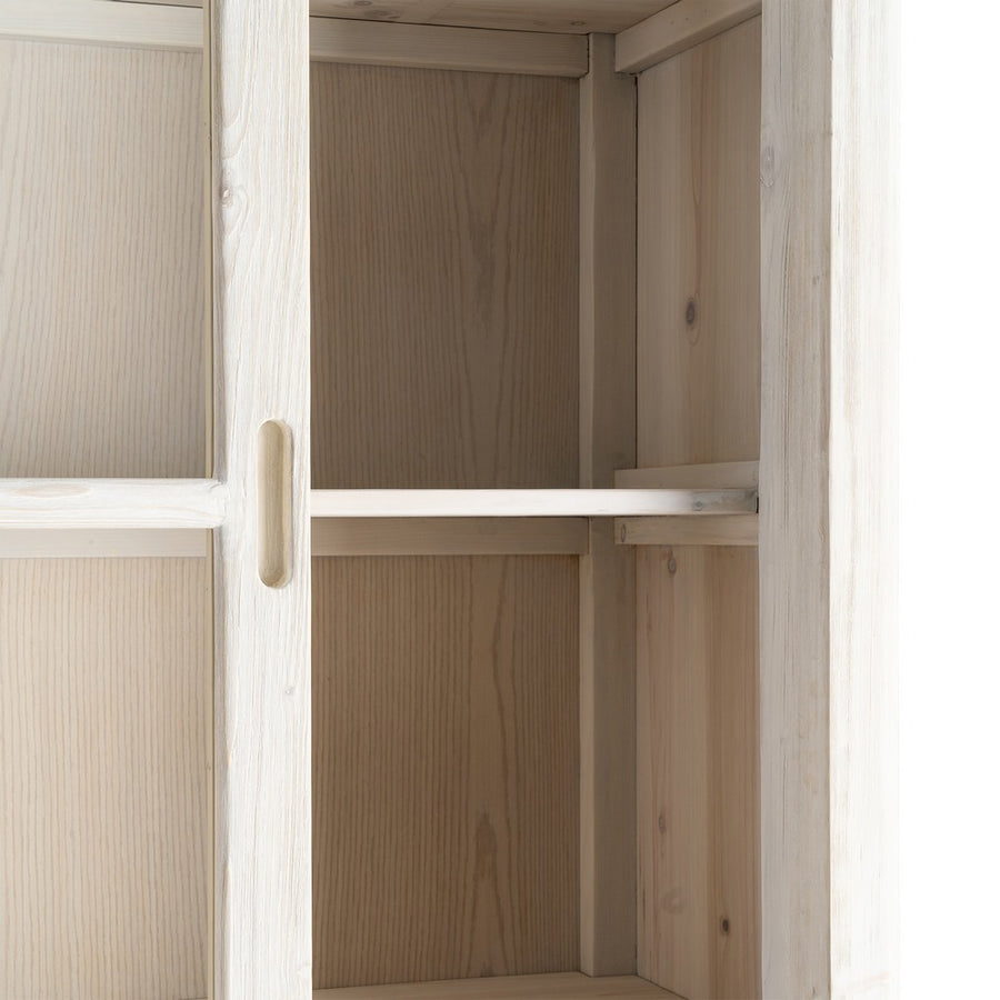 ALACENA BLANCO ROZADO MADERA DE PINO 180 X 44 X 240 CM