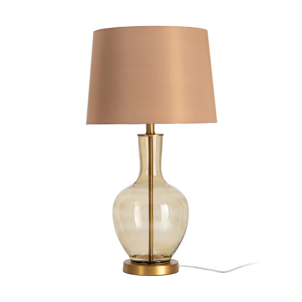 L�MPARA MESA CRISTAL ILUMINACI�N 38 X 38 X 68 CM