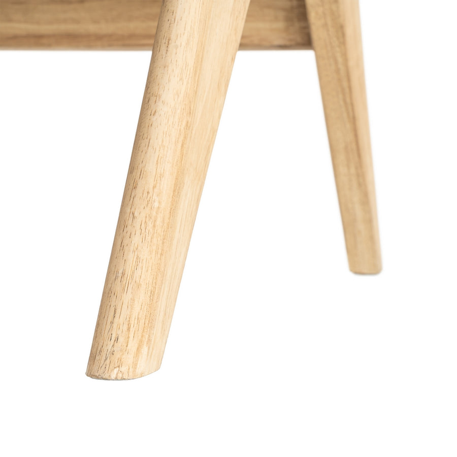 SILLÓN AZUL TEJIDO-MADERA SALÓN 74 X 76 X 85 CM