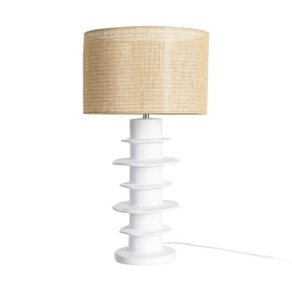 L�MPARA MESA RESINA ILUMINACI�N 38 X 38 X 70,50 CM