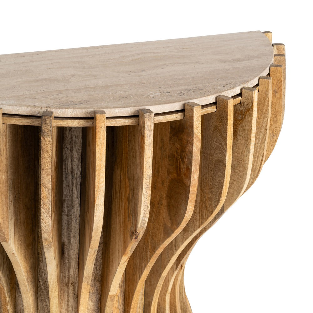 CONSOLA MADERA-M�RMOL SAL�N 92 X 40 X 76 CM