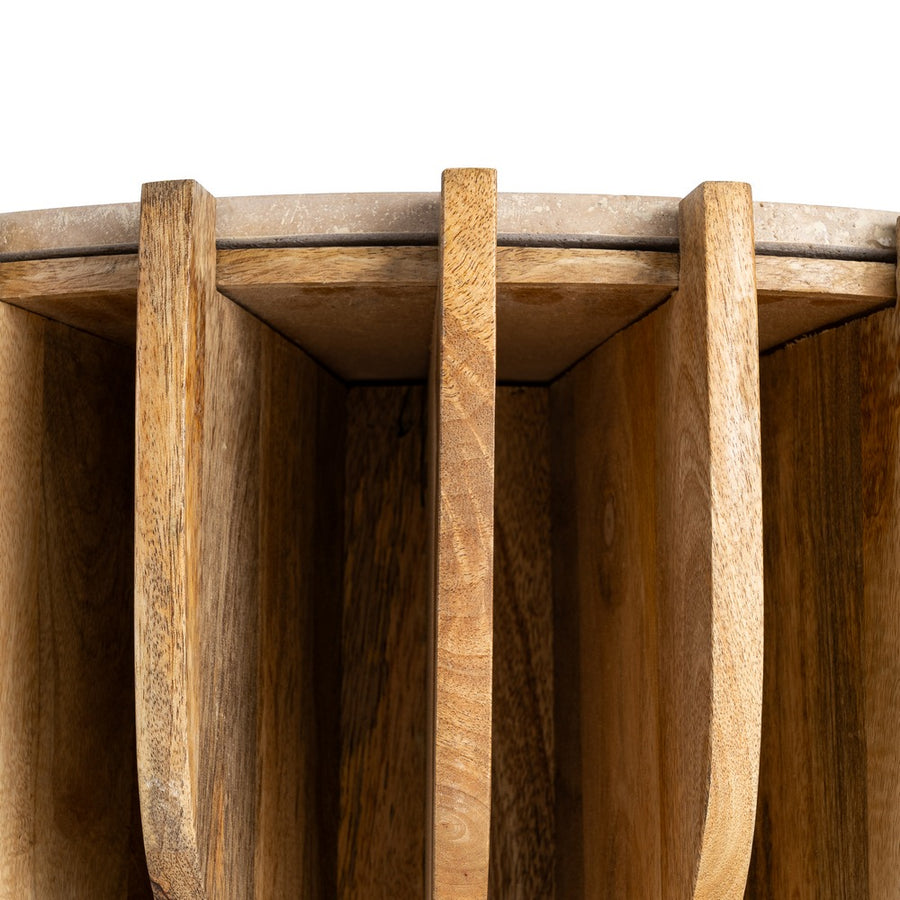 CONSOLA MADERA-MÁRMOL SALÓN 92 X 40 X 76 CM