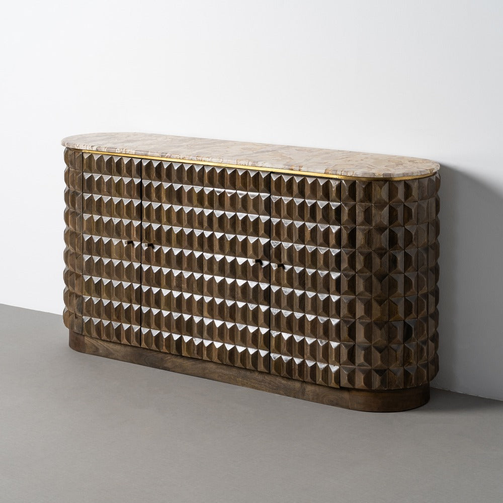 APARADOR MADERA-M�RMOL SAL�N 154 X 40 X 76 CM