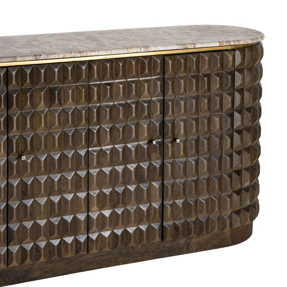 APARADOR MADERA-M�RMOL SAL�N 154 X 40 X 76 CM