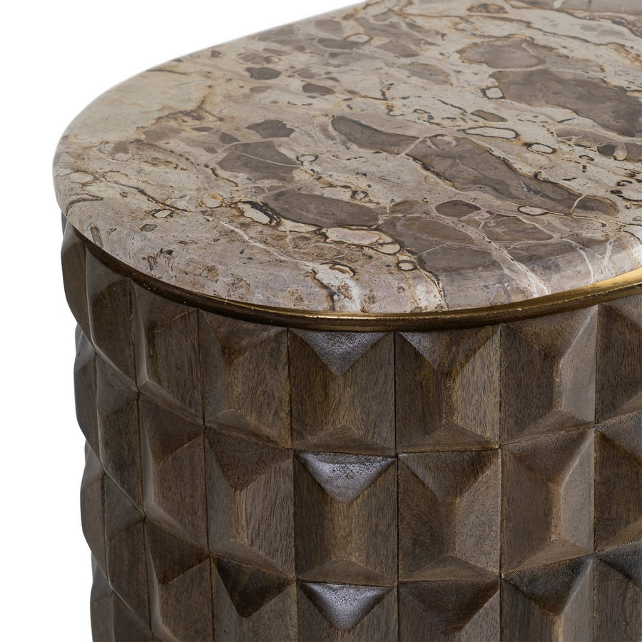 APARADOR MADERA-MÁRMOL SALÓN 154 X 40 X 76 CM
