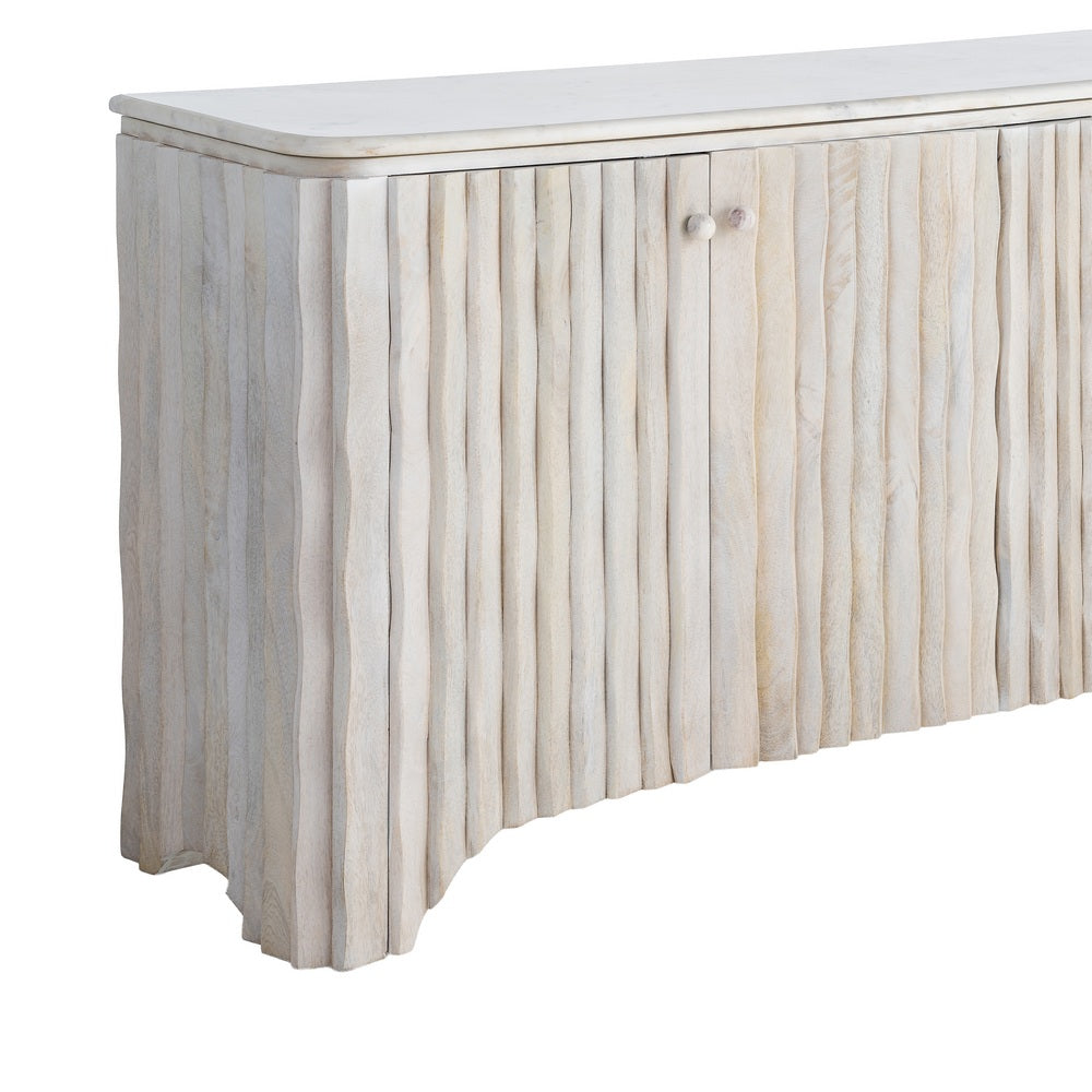 APARADOR MADERA-MÁRMOL SALÓN 153 X 41 X 73 CM